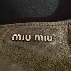 Miu Miu Authentic Crossbody Hobo Purse With Stones